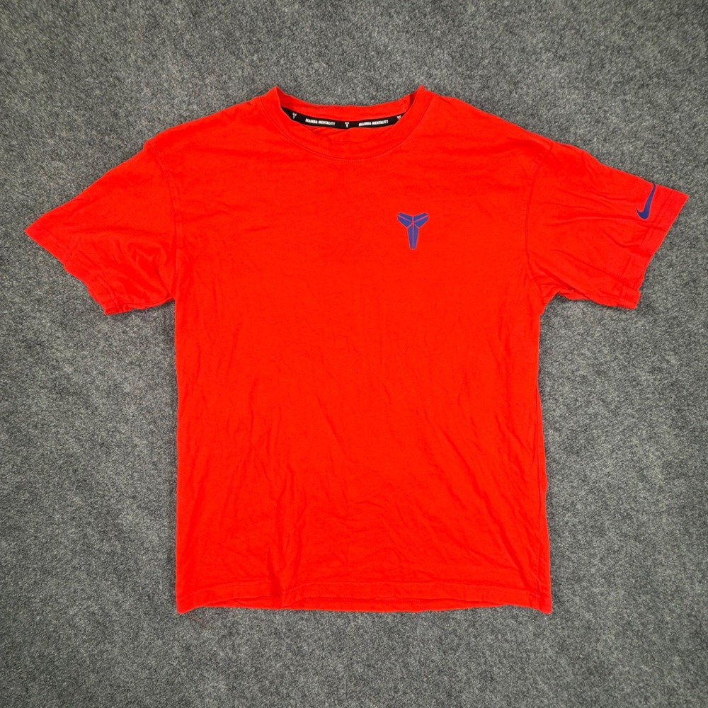 Nike Kobe Bryant Mamba Mentality T-Shirt Mens Small Red Blue Loose Fit 0790